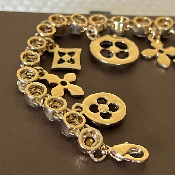 Louis Vuitton Gold Tone Crystal Bracelet - Picture 7 of 10